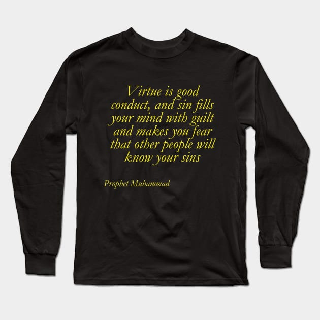 Virtues Long Sleeve T-Shirt by KhalidArt